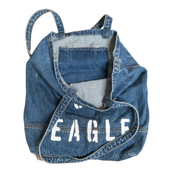 American Eagle Denim Tote Bag - New With Tags! - Picture 4 of 5